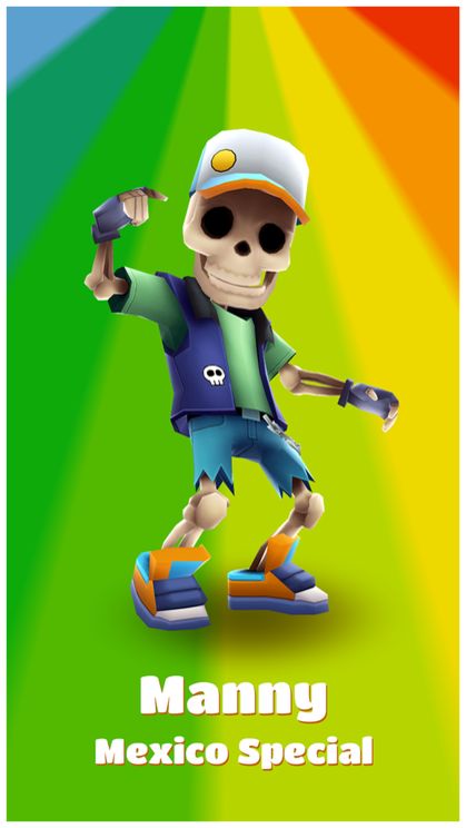 2014 Gamesa Tazo Mexico | #69 Subway Surfers | Prismatic Sandy - Pog Rare!